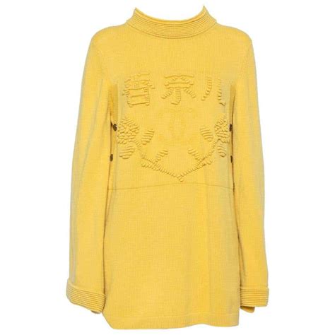 chanel paris jumper yellow|Chanel sweaters for sale.